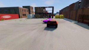 Большой хитрый монстр-сайдвиндер и зомби Маккуин МакКуин BeamNG Drive