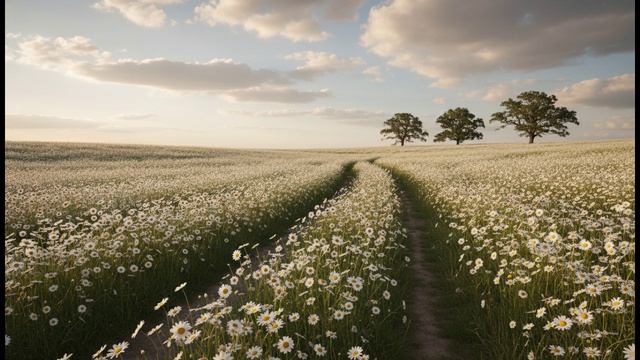 Ромашки в поле