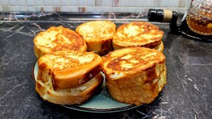 Гренки с творогом на завтрак. Мягкие и сочные гренки. рецепт завтрака.