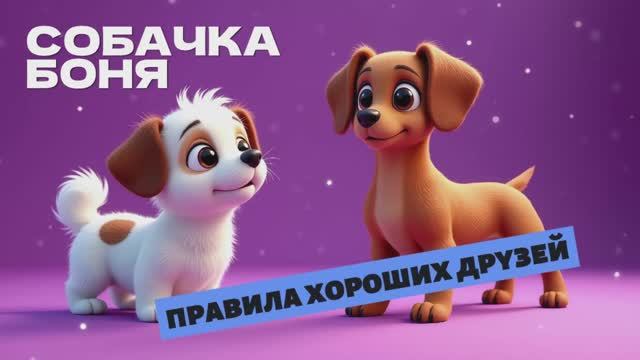 УМНАЯ Собачка 🐶  Боня. Правила хороших друзей