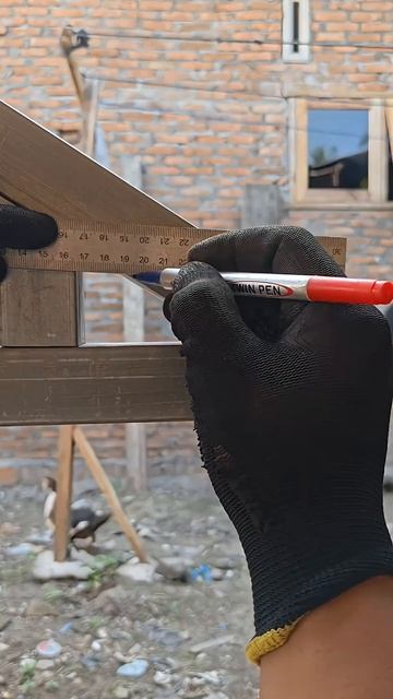 Техника срезания углов каркаса крыши для навесов.