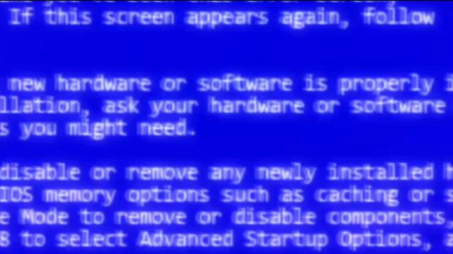 сделал фигню из синего экрана смерти