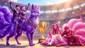 АМЕТИСТОВАЯ СЕМЬЯ ПРОТИВ РУБИНОВОЙ СЕМЬИ: РУМИ НА ДЕВЯТИХВОСТОМ ЛИСЕ НА ЧЕМПИОНАТЕ МИРА ПРРОТИВ МИРЫ