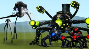 НОВЫЙ ТРЕХНОЖНЫЙ (ТРИПОД) МОНСТР ПРОТИВ ВСЕХ ФАЗ ИГРЫ ОМНИДРОИДОВ