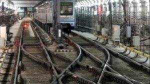 Оборотный тупик за станцией Киевская .