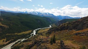 Горный Алтай - Акташская ГЭС днём (FPV)