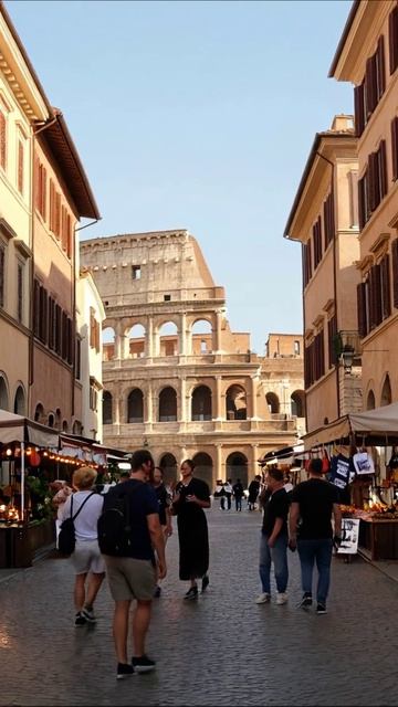 Прогулка по древнему Риму: Колизей и живая атмосфера #Рим #Колизей #путешествие #история
