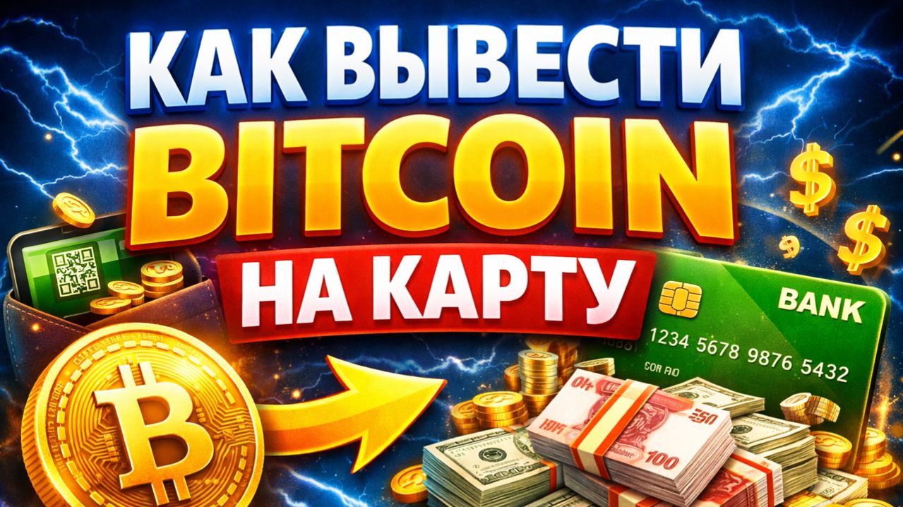 как вывести Bitcoin биткоин на карту без комиссии быстро