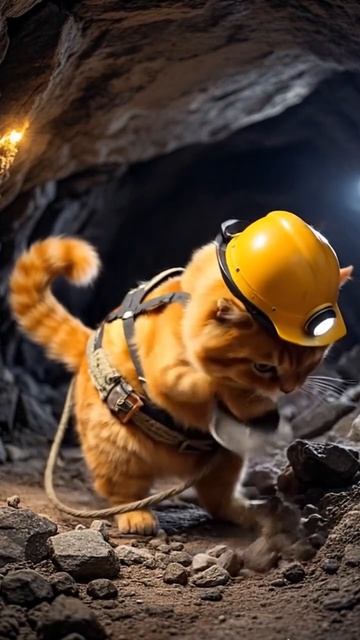 Рыжий кот шахтер