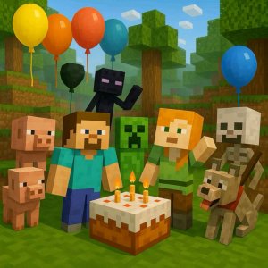 играю в Minecraft на стриме на стриме