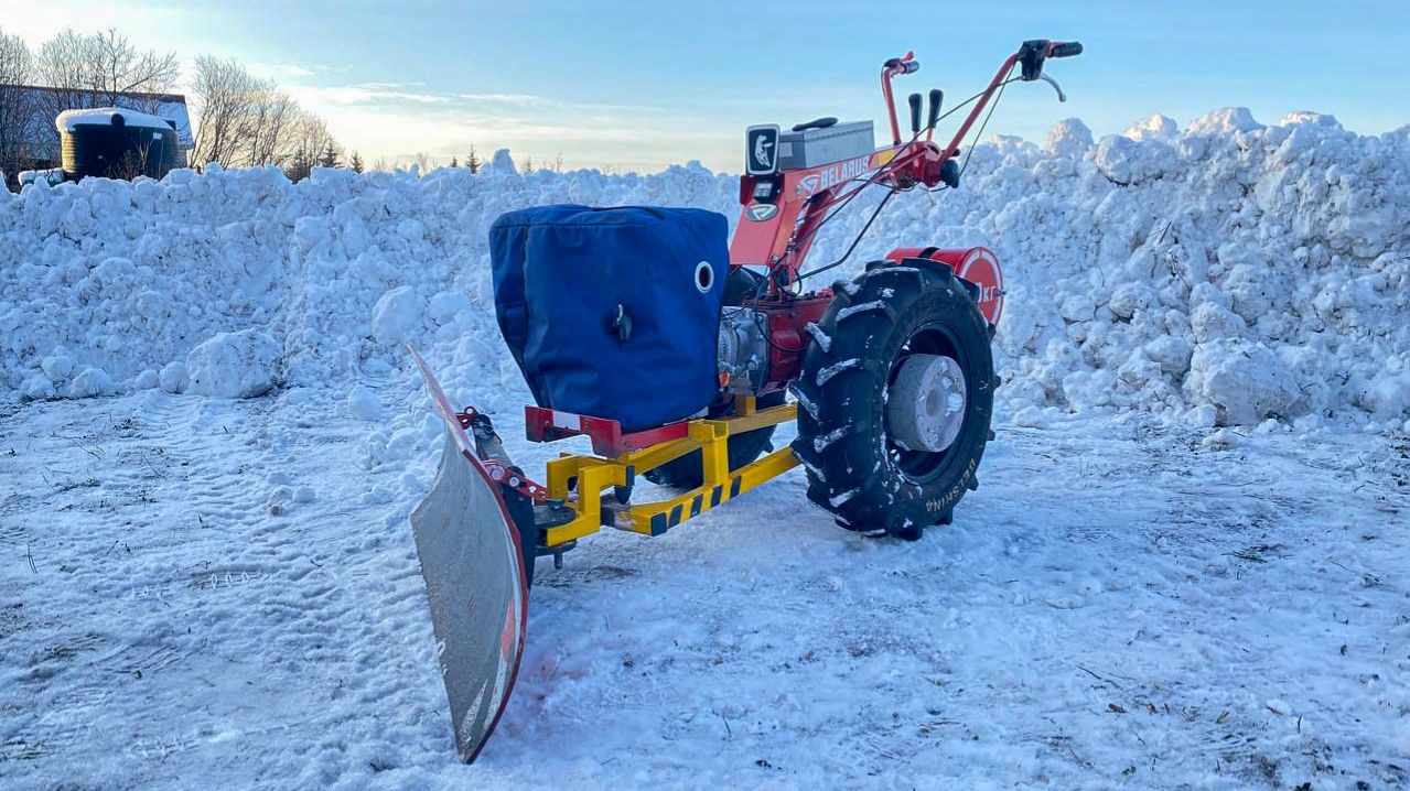 Самодельный отвал для мотоблока МТЗ.