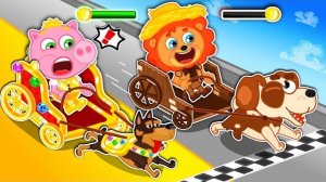 Маша и Леопольд. Гонки на собаках - Мультик для детей - Lion Family на русском