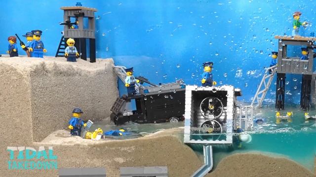 04. Tsunami Floods Super Max Prison - Lego City Flood Disaster смотреть онлайн