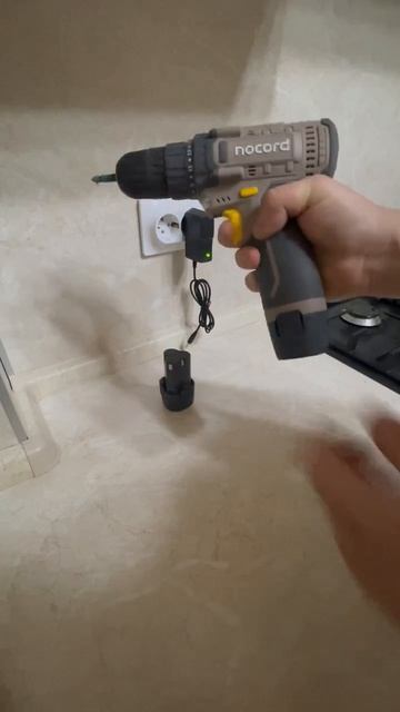 Аккумуляторная дрель-шуруповерт Nocord, 12В, 2х2.0 А·ч Li-Ion, в кейсе