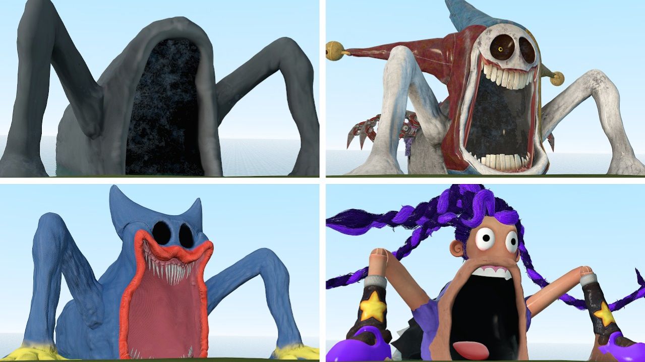 ПОЖИРАТЕЛЬ МОРЯ VS ПОЖИРАТЕЛЯ ХАГГИ VS ПОЖИРАТЕЛЯ ЛИЛИ БРЕЙДС VS ПОЖИРАТЕЛЯ ПРОТОТИПА в Garry's Mod