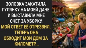 Золовка закатила гулянку на моей даче и выставила мне счет за уборку. Мой ответ ее отрезвил!