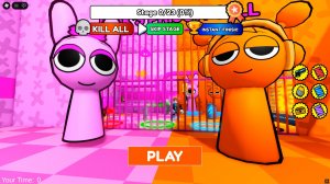 Пинки и Орен спрунки в роблокс побег