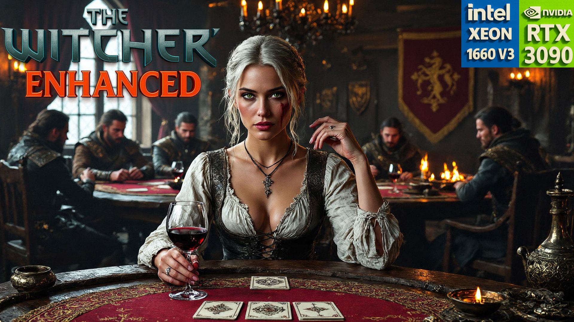 The Witcher: Enhanced | RTX 3090 +  Overclocking Xeon 1660v3 | 100+ Modoв|  Ультра-графика.