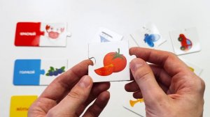 Учим цвета с веселыми пазлами для детей | Развивающее видео