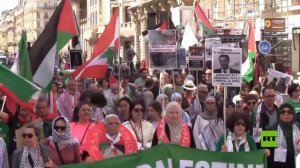 شاهد.. مظاهرات في العاصمة الفرنسية تنديدا بقانون الكنيست الجديد لإعدام المدانين بـ"الإرهاب"