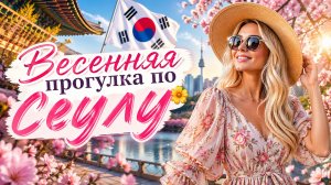 🇰🇷 Весенняя прогулка по Сеулу 🌼🌸 Крепостная стена Наксан и Деревня фресок Ихва 🌸 (2026) часть 1