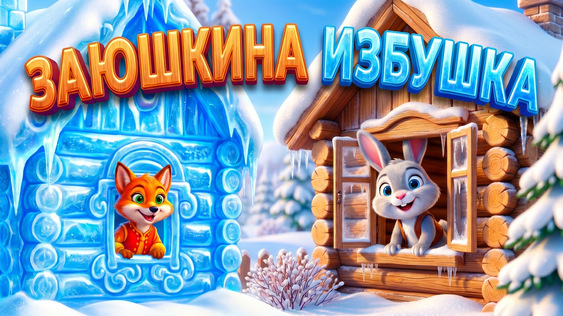 ЗАЮШКИНА ИЗБУШКА - МУЗЫКАЛЬНАЯ СКАЗКА ДЕТЯМ И МАЛЫШАМ - СКАЗКА МАЛЫШАМ - РАЗВИВАЮЩИЕ СКАЗКИ ДЕТЯМ