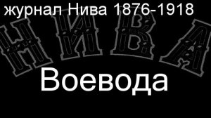 Воевода.Земцов,  журнал Нива 1876-1918
