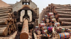 Удивительный процесс изготовления деревянного музыкального инструмента.