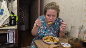 Любашины будни,мукбанг,с Анатолием ✅Анатолий рассерчал на куколку,... ох наговорила понапрасну ‼️