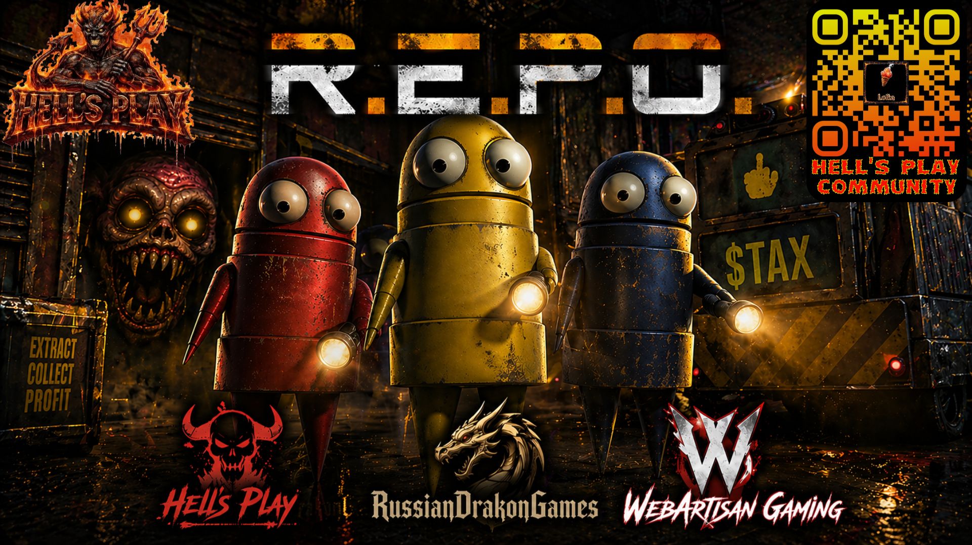 Собираем мусор в R.E.P.O + American Truck Simulator