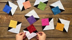 Шьем эффектные блоки без лишних сложностей. Идеальный проект для первого лоскутного одеяла.