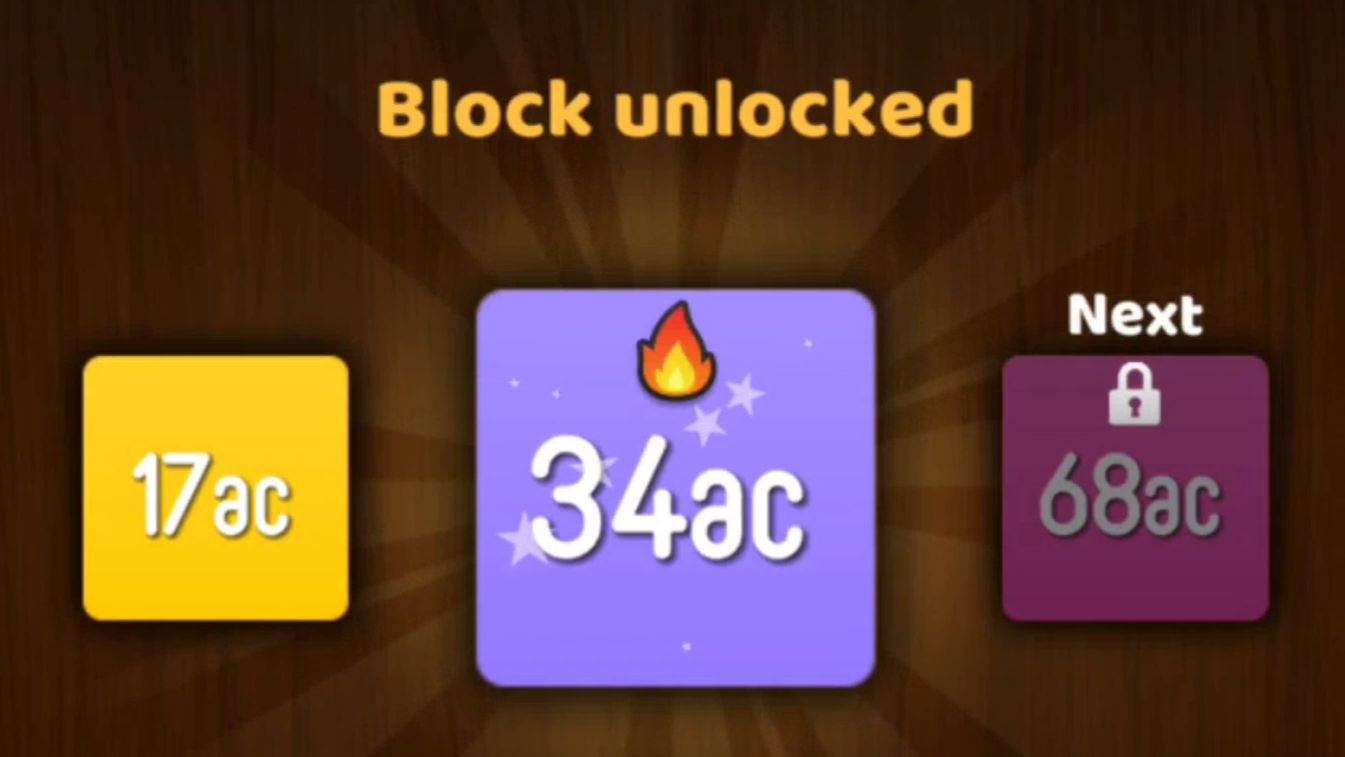 NumBlocks (8ac → 17ac → 34ac)