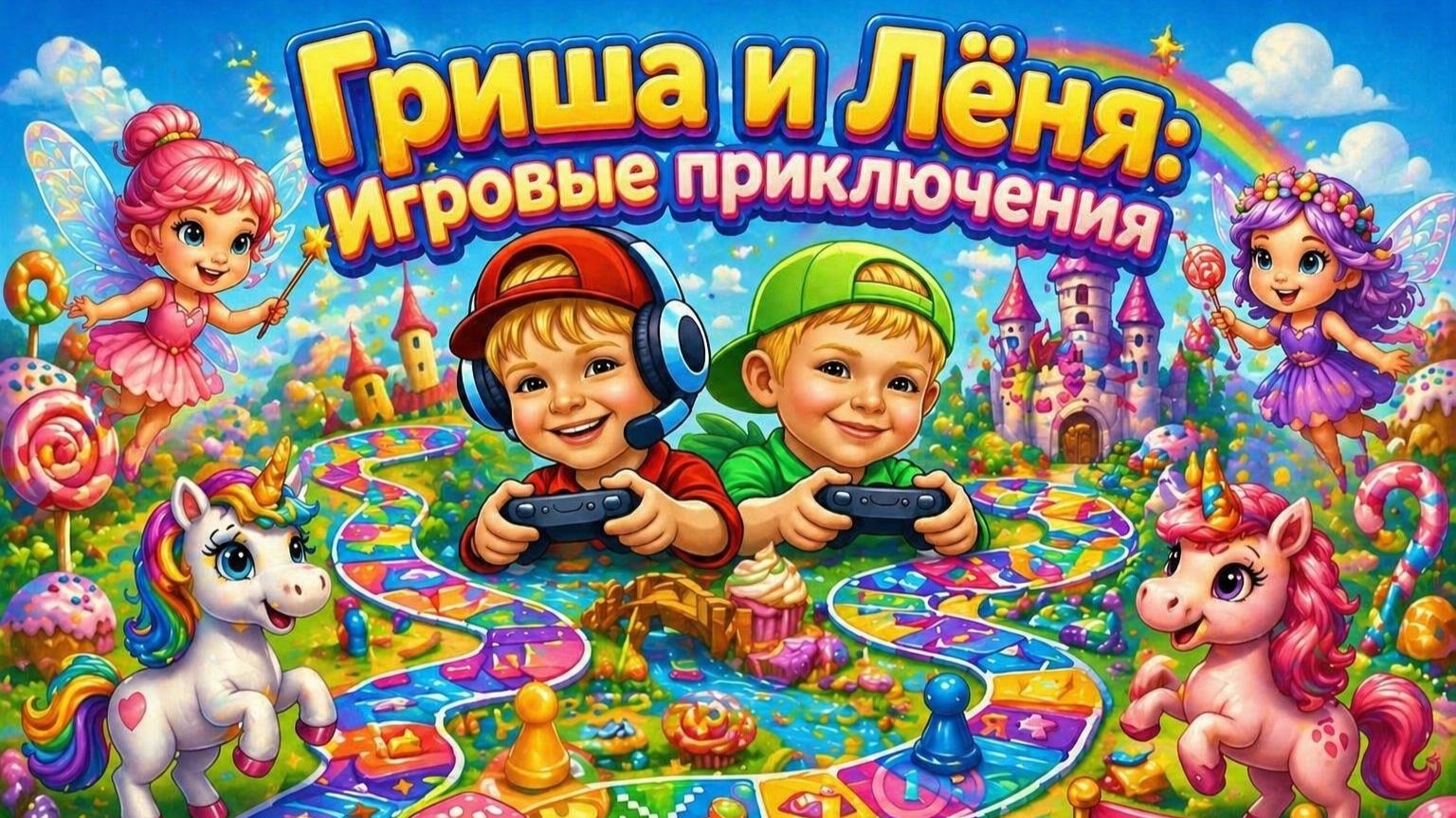 Игры-ходилки для девочек.Единороги и сладости.2.
