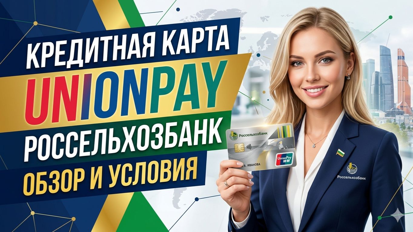 Кредитная карта UnionPay Россельхозбанк115 дней без %! Обзор и условия