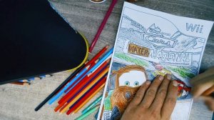 как раскрасить обложку из игры тачки новый сезон цветными карандашами