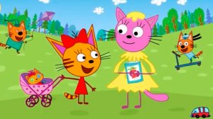 Три кота Раскраска мультик - Три кота Карамелька - Три кота учим цвета для детей мультфильм