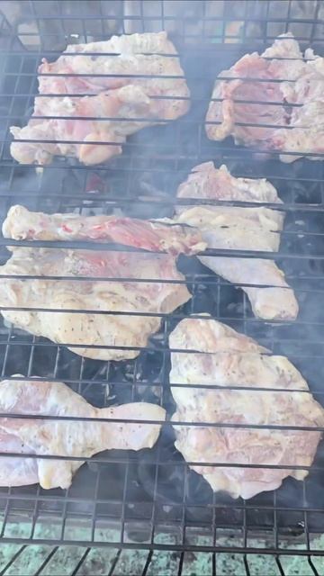 Тот самый запах через экран: жарим сочный шашлык #шашлык #отдыхнаприроде #мангал #готовимнауглях #в