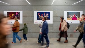 Открыли выставку в метро. Балет Игоря Моисеева
