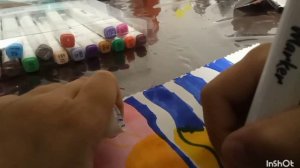 рисуем закат