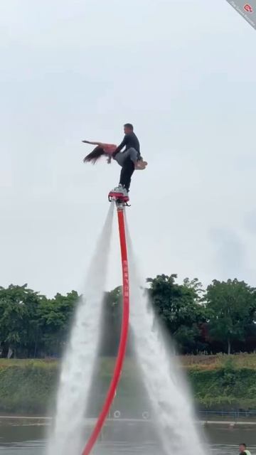 Flyboard. Искупал красавицу. Wetlook