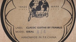 Гитара Framus Ideal - One Way Ticket  - Neil Sedaka