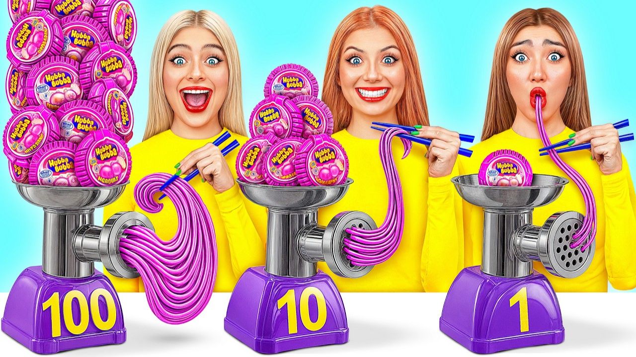 100 Слоев Еды Челлендж # Сумасшедшие Кулинарные Идеи от Bubba DO Challenge