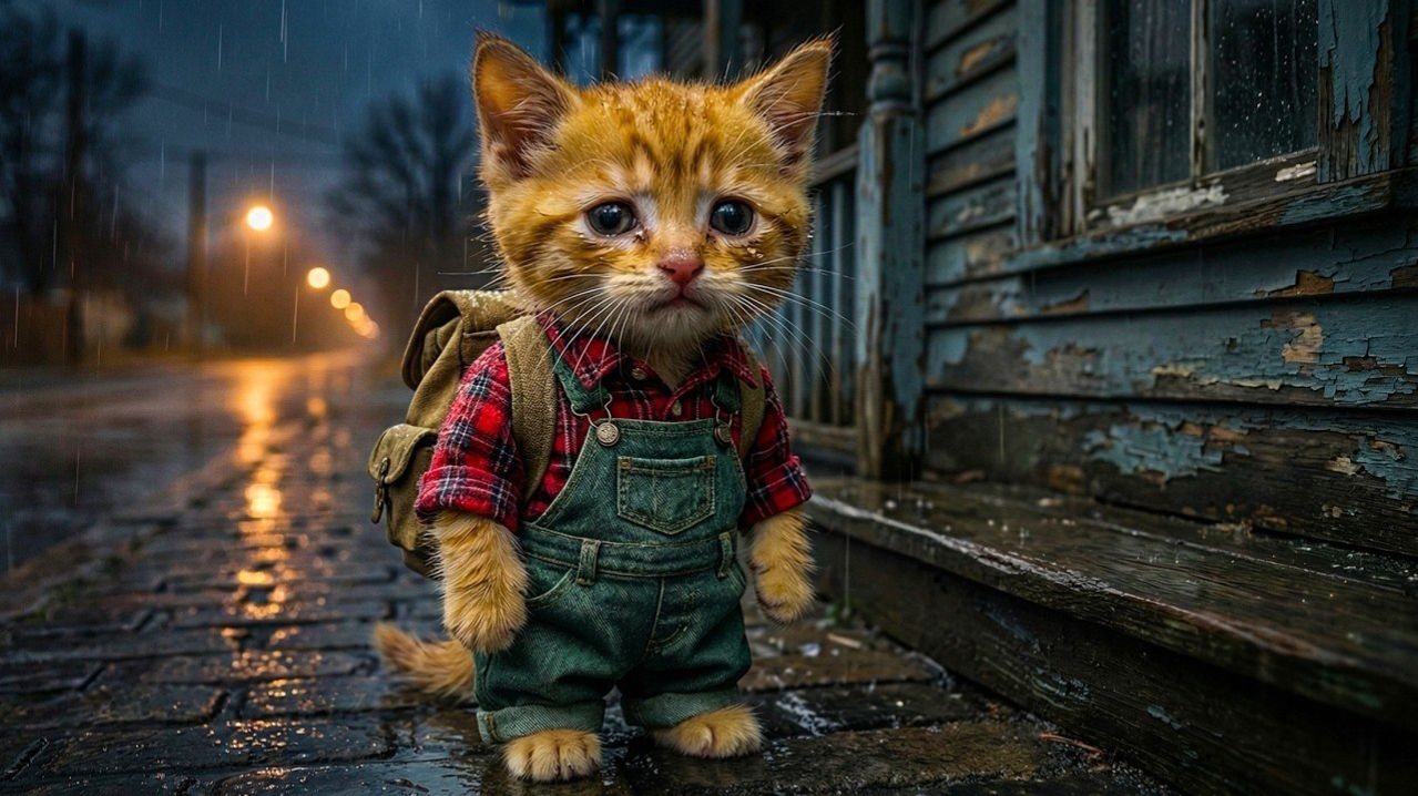 Рыжий котёнок похищен после того, как потерялся – Что предпримет мама-кошка?