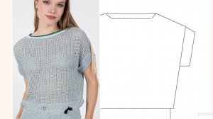 Простой эффектный узор для топа..