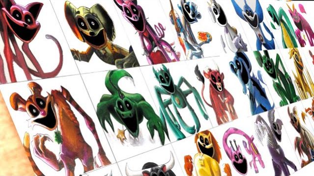 РИСУЕМ МОНСТРОВ: ОТВЕРГНУТЫЕ  ЗАБЫТЫЕ  УЛЫБАЮЩИЕСЯ ЗВЕРЯТА POPPY PLAYTIME 4