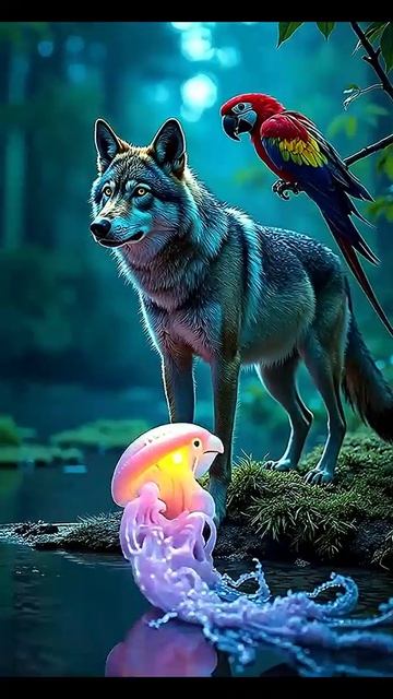 Фантастические превращения животных. Невероятное #невероятное #чудо #необычный #фантастика #ИИ