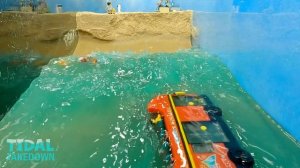 36. Metro Station Flood - Lego Subway Tsunami Disaster - Dam Breach Experiment
