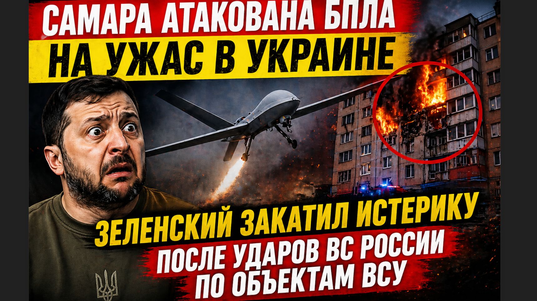 ⚡Зеленский закатил истерику после ударов ВС России по объектам ВСУ смотреть онлайн