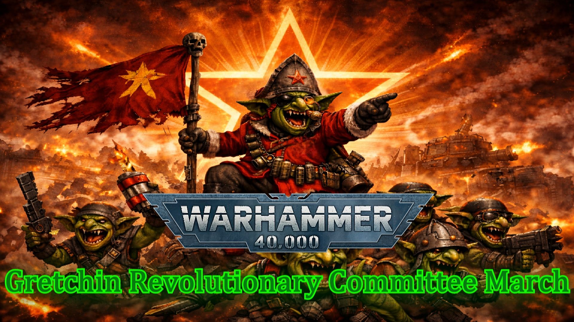 Suno AI - Уваров Вадим - Смело,гретчины,в ногу/Gretchin Revolutionary Committee March Warhammer40000