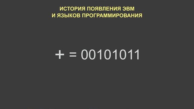 1.1 История появления ЭВМ и языков программирования